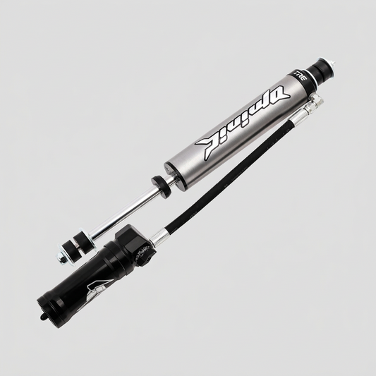 Shock absorber with visible branding on a white background