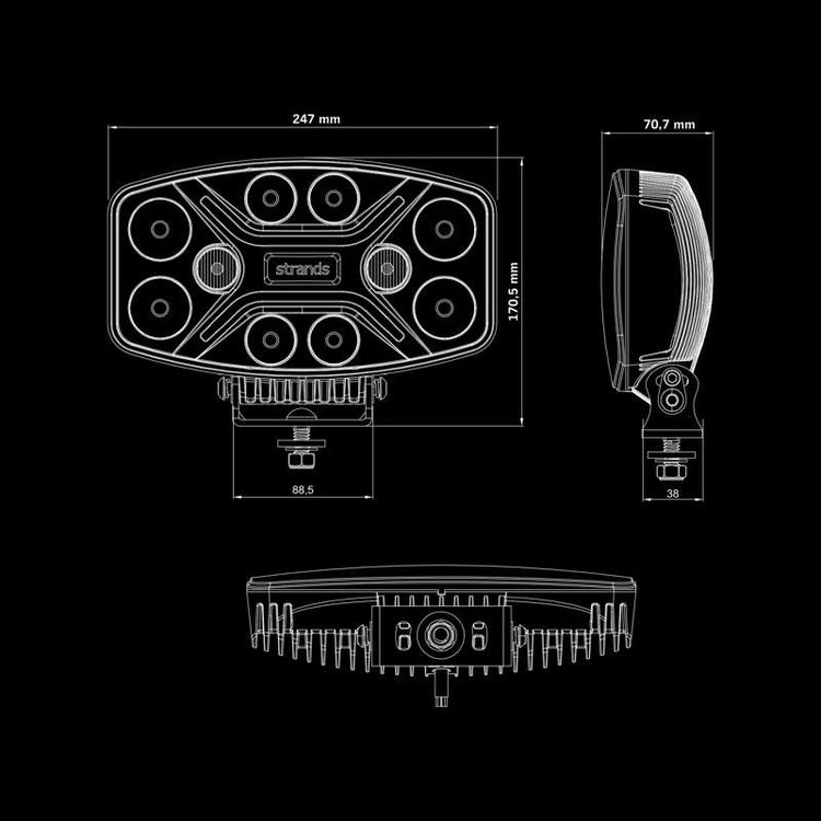 DARK KNIGHT INSANE DRIVING LIGHT OVAL