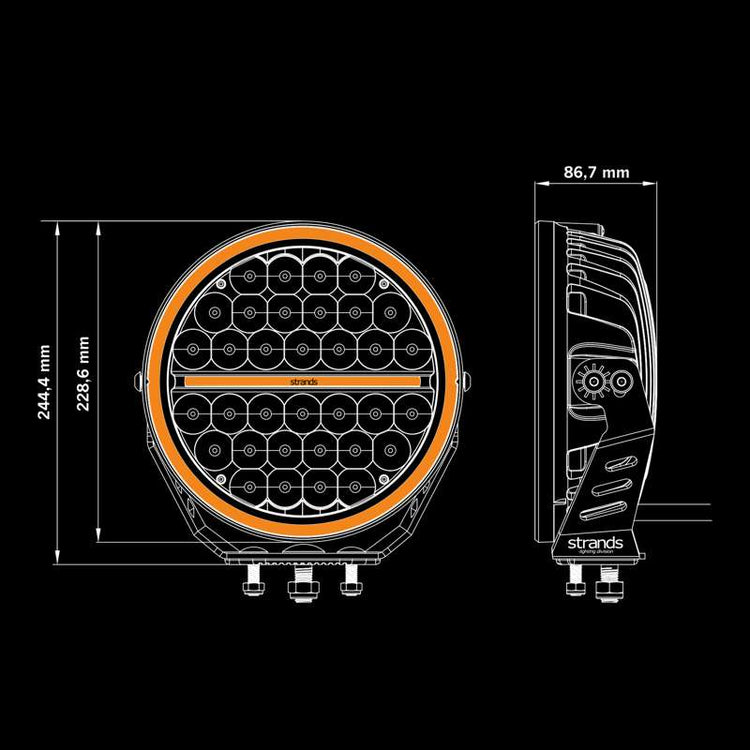 SIBERIA NR DRIVING LIGHT 9″