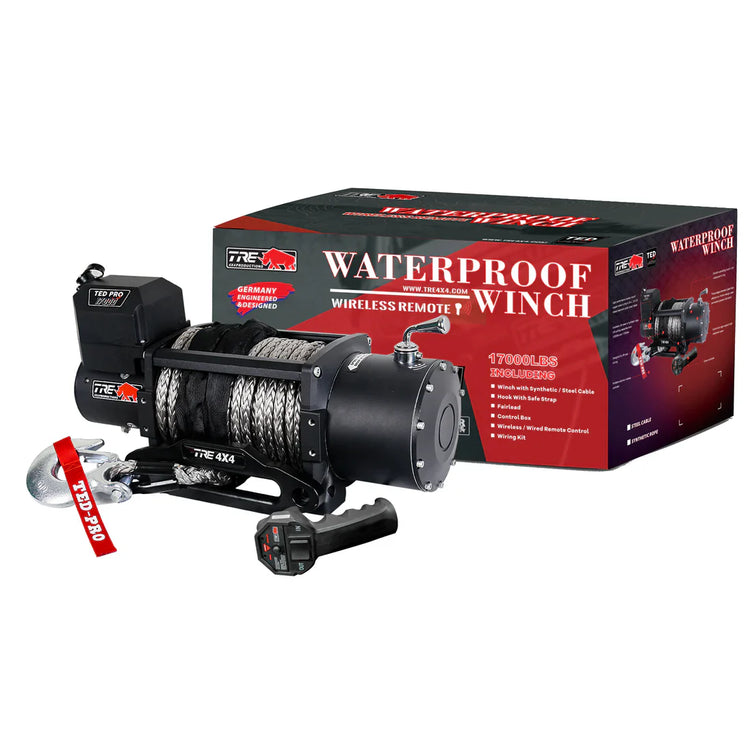 TRE TED Winch 17000LBS Steel Cable