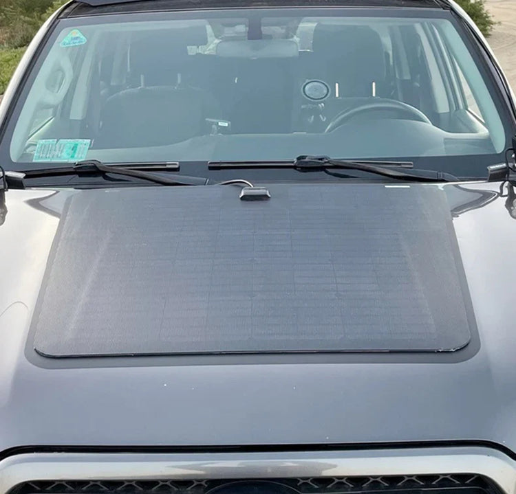 J150 hood-mounted solar panel