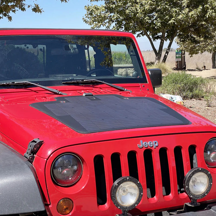 Jeep Wrangler Hood Solar Panel
